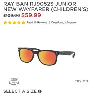 Kids RayBan Wayfarer